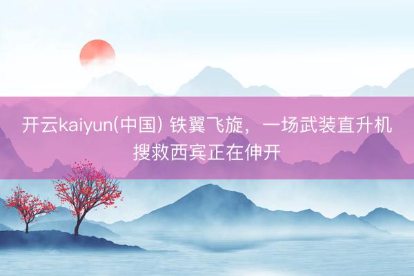 开云kaiyun(中国) 铁翼飞旋，一场武装直升机搜救西宾正在伸开