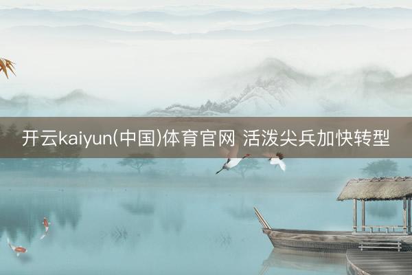 开云kaiyun(中国)体育官网 活泼尖兵加快转型