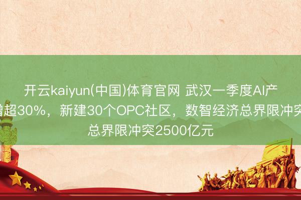 开云kaiyun(中国)体育官网 武汉一季度AI产业界限劲增超30%，新建30个OPC社区，数智经济总界限冲突2500亿元